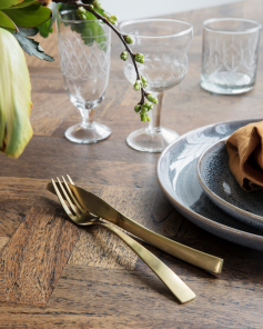 House Doctor Besteckset GOLDEN goldfarben | 22x4,2cm