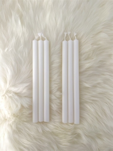 IB Laursen Kerze CELIA WHITE 20cm 12er Set | Ø...