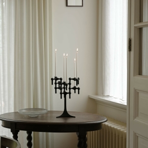 STOFF Nagel Kerzenhalter schwarz