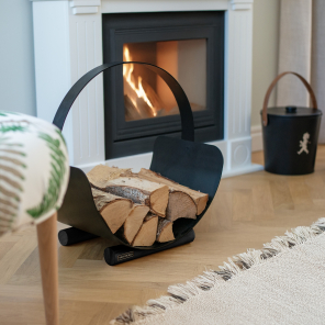 Solstickan Kaminholzständer BLACK | 50x30cm