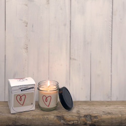 SirHenrys Kerze im Glas MIT HERZ DABEI | 7x8cm