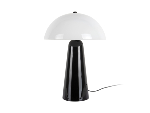 Leitmotiv Tischlampe VIDRIO CENTRO schwarz | Ø42x30cm