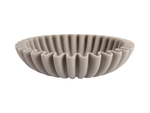 Present time Schale WAVE L light grey | Ø20x6,5cm