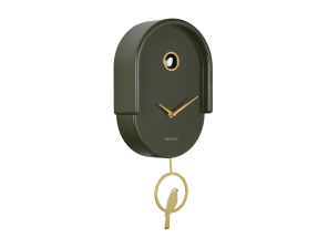 Karlsson Wanduhr TWEET luxury green | 20x42cm