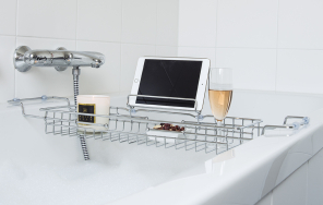 Present time Badewannenablage CADDY chrom | 61-86x18cm