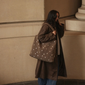 Studio Noos Tasche TEDDY HEARTS MOM-BAG braun creme |...