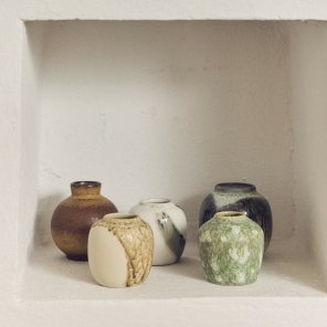 HKliving Vase PURSUIT 70s bunt 5er Set