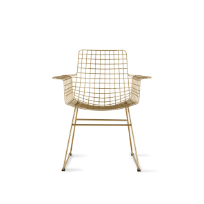 HKliving Stuhl WIRE ARMCHAIR GOLD gold | 72x56x86cm
