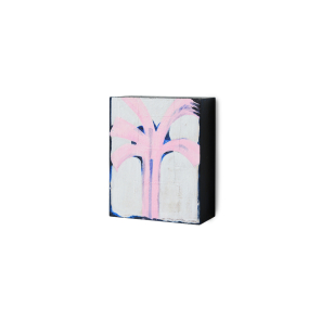 HKliving Bild PALMLINES Pocket exhibit rosa | 13x16x6cm
