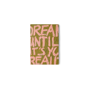 HKliving Bild MANIFEST Pocket exhibit oliv rosa | 21x30x3cm