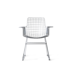 HKliving Stuhl WIRE ARMCHAIR SILVER silber | 72x56x86cm