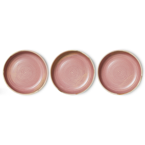 HKliving Teller tief L RUSTIC PINK Chef Ceramics rosa |...