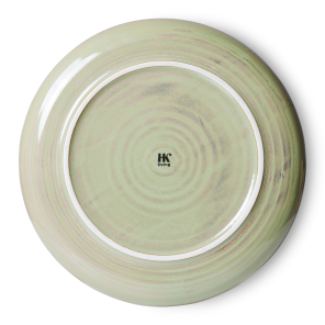 HKliving Teller MOSS GREEN Chef Ceramics hellgrün |...
