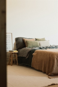 Lorena Canals Handgewebte Decke PLAID ochre | 180x130cm