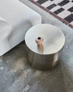 House Doctor Beistelltisch STEP silber | 50x50x45,5cm