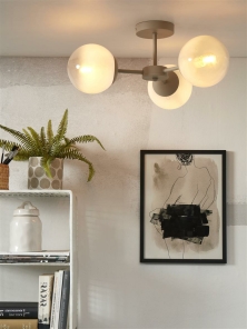 Its about RoMi Deckenlampe ASPEN weiß | 54x54x22,5cm