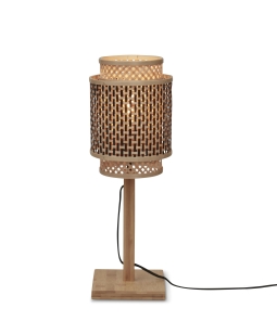 Good&Mojo Tischlampe BHUTAN braun | 22x22x45cm