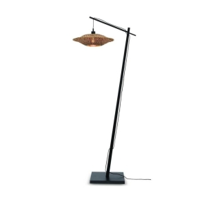 Good&Mojo Stehlampe BALI schwarz | 44x44x176cm