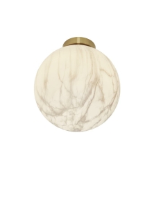 Its about RoMi Deckenlampe CARRARA gold | 28x28x32cm