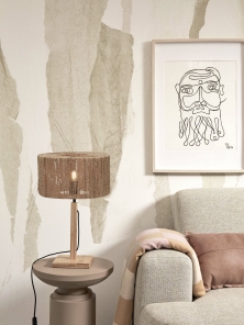 Good&Mojo Tischlampe IGUAZU braun | 30x30x37cm