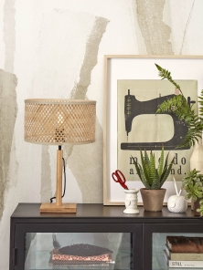 Good&Mojo Tischlampe JAVA braun | 32x32x38cm