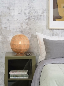 Good&Mojo Tischlampe IGUAZU braun | 25x25x25cm