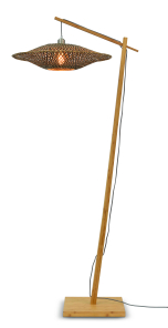 Good&Mojo Stehlampe BALI schwarz | 80x60x176cm