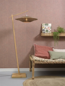 Good&Mojo Stehlampe BALI schwarz | 80x60x176cm