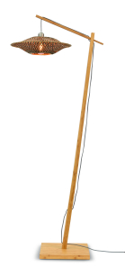 Good&Mojo Stehlampe BALI schwarz | 44x44x176cm