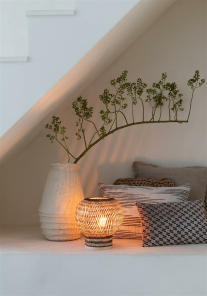 Good&Mojo Tischlampe BARBADOS natur/braun | 27x25x27cm