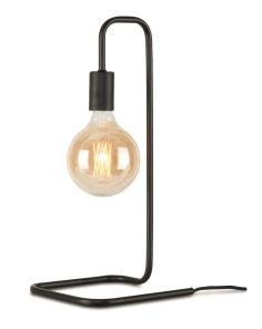 Its about RoMi Tischlampe LONDON schwarz | 20x20x45cm