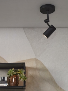 Its about RoMi Deckenlampe MONTREUX schwarz | 11x6x28cm