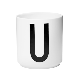 Design Letters Cup U weiss AJ Design Becher