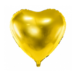 Ballon Herz Gold Folienballon