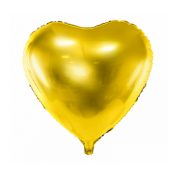 Ballon HERZ gold Folienballon