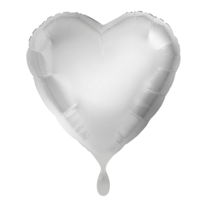 Ballon Herz Silber Folienballon