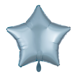 Ballon Stern Hellblau Folienballon