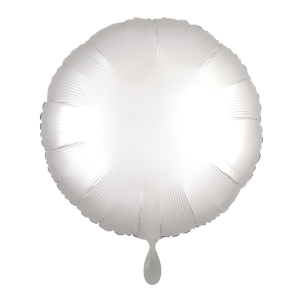 Ballon Rund Weiß Folienballon